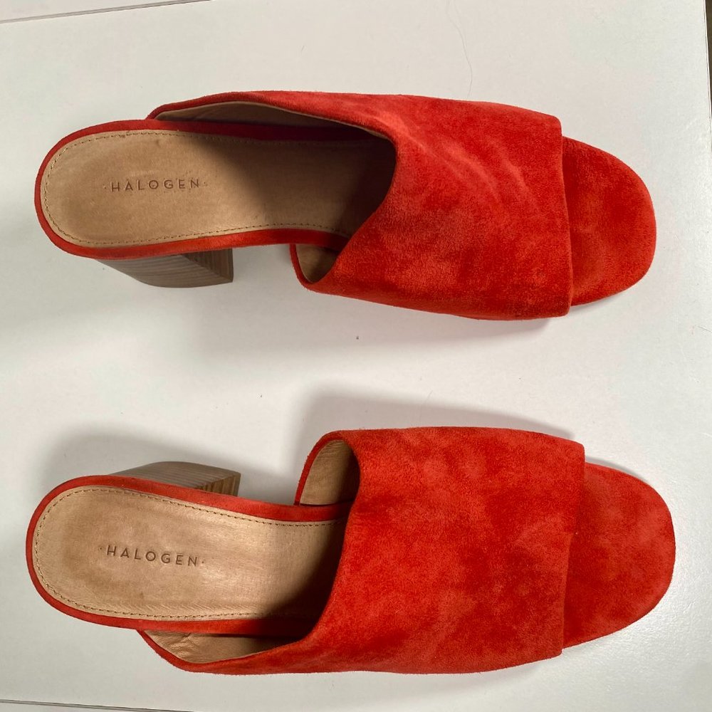 Halogen Red Faye Asymmetrical Open Toe Block Heel… - image 4